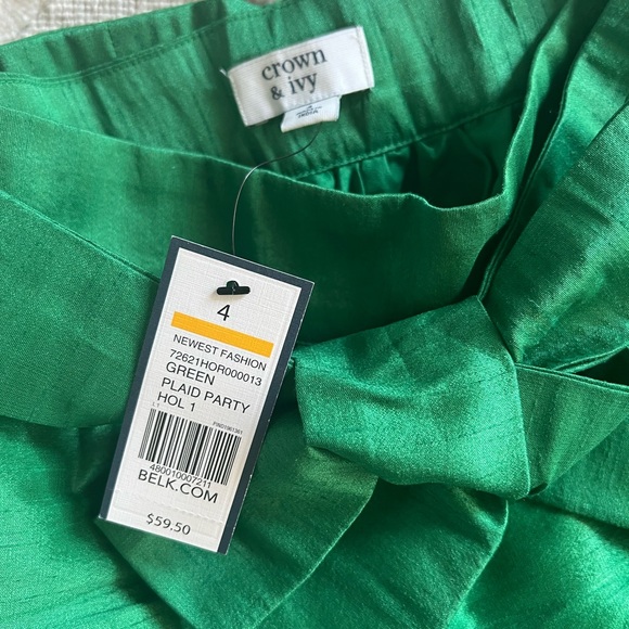 Crown & Ivy Green Skirt | Size 4 - Picture 3 of 5